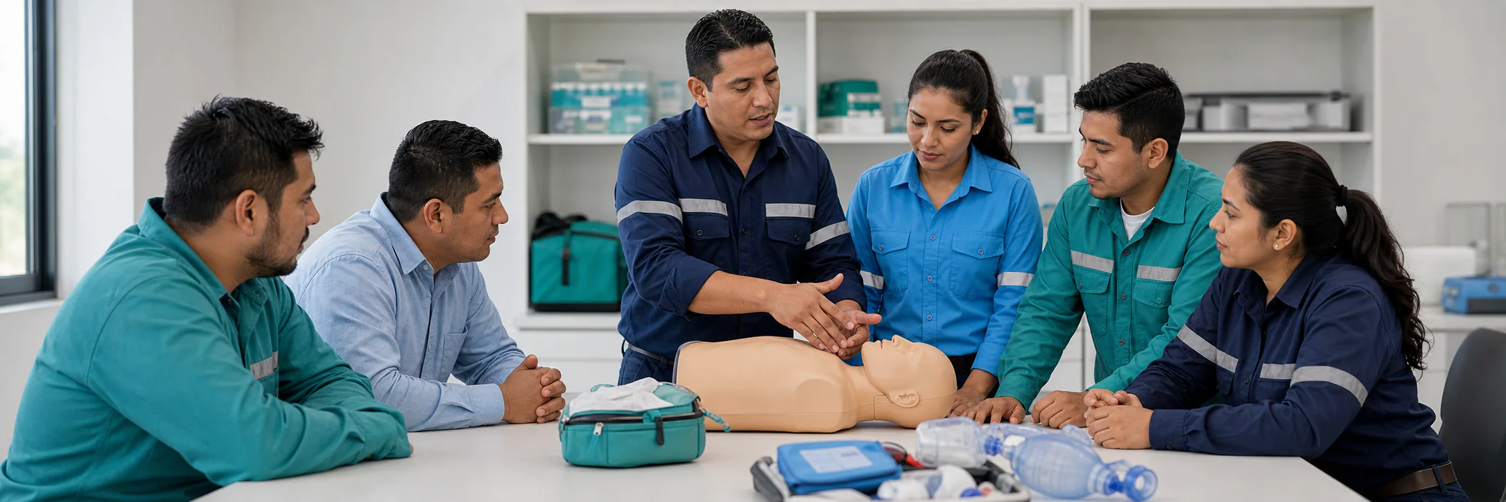 Capacitación práctica de primeros auxilios para trabajadores